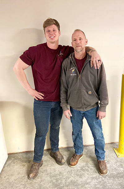 Sensible Solutions owner and son/project manager