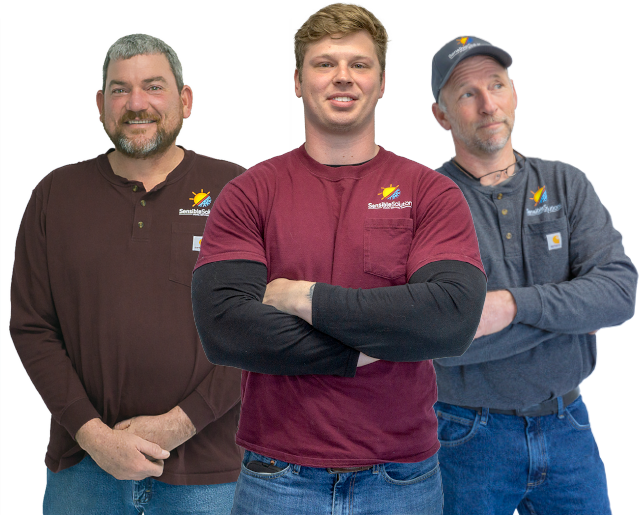 Sensible Solutions owner, lead mechanic and project manager standing in satisfaction